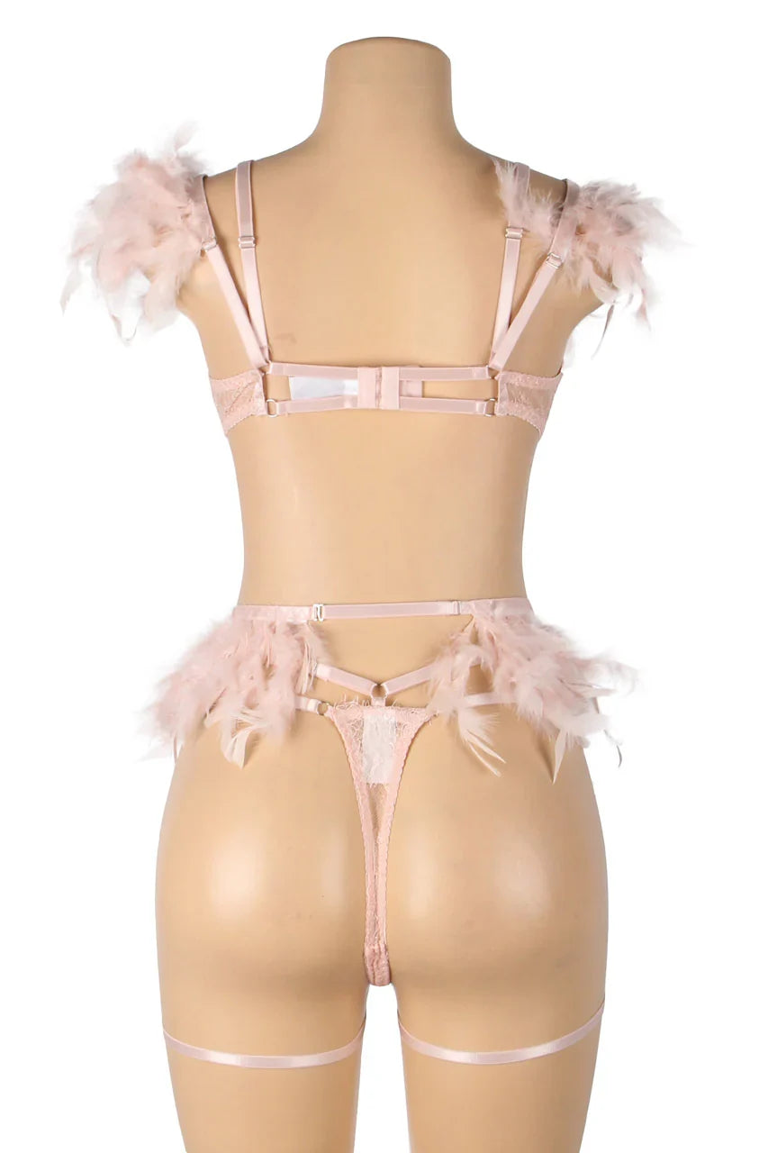 HoneyDoll Premium Lace Bra & Panty Lingerie Set