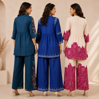3 Women's Printed Co-Ord Set Collection