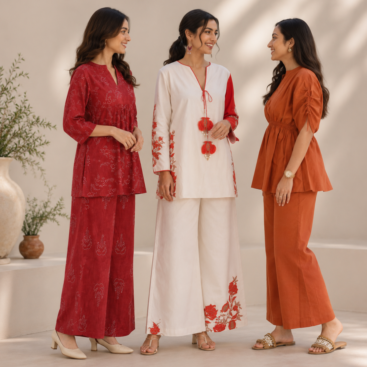 3 Women's Printed Co-Ord Set Collection