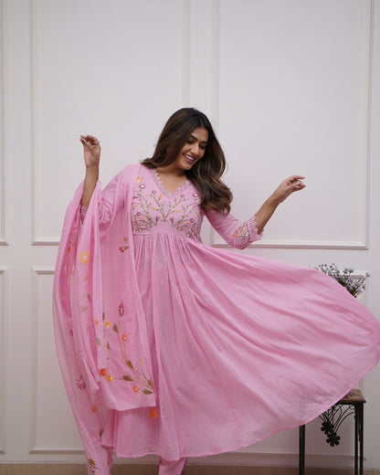Look Beautiful And Elegant In Our Best Cotton Suit Set.