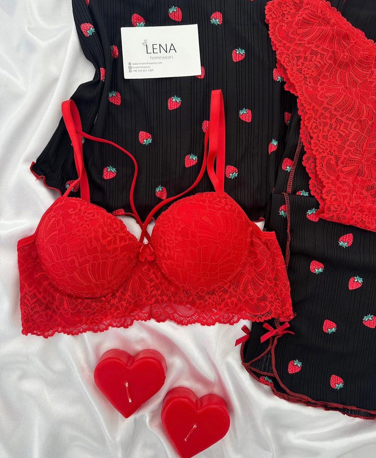 Love Night Suit & Bra Penty Set Combo for Women's